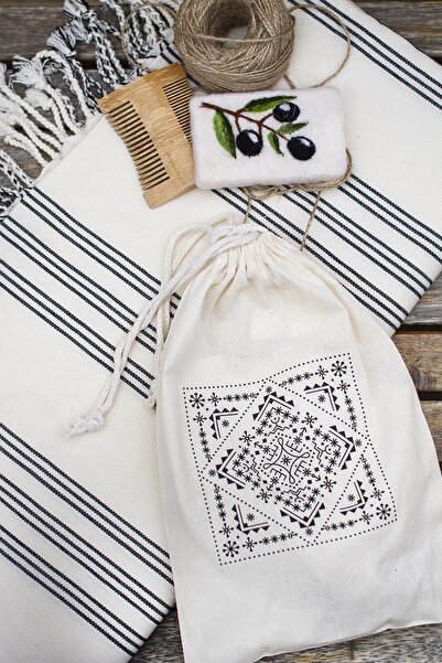 M'art Home Hitit Hand Woven Bag Peshtemal