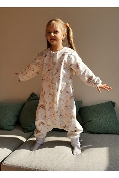 Raduga Collection تحتوي على قوس قزح ملون وتلال - كيس نوم من الفلانيل بطبقة مز...