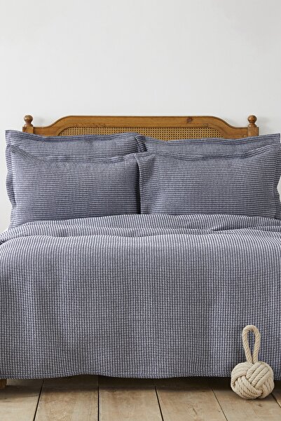 Nautica Home Fabien İndigo Tek Kişilik Yatak Örtüsü Seti