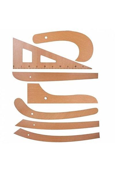İşkur Makina 7 Piece Plastic Ruler Riga Miter Set