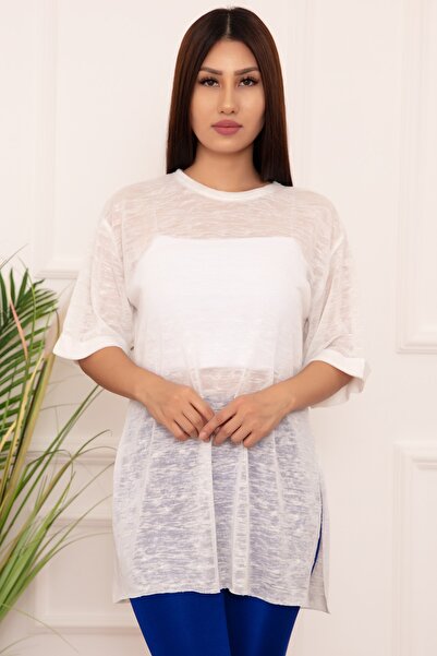 PULLIMM Γυναικείο μπλουζάκι Basic Casual Esp12