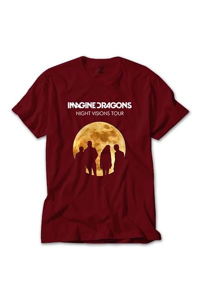 Z zepplin Tricou roșu Imagine Dragons Moon