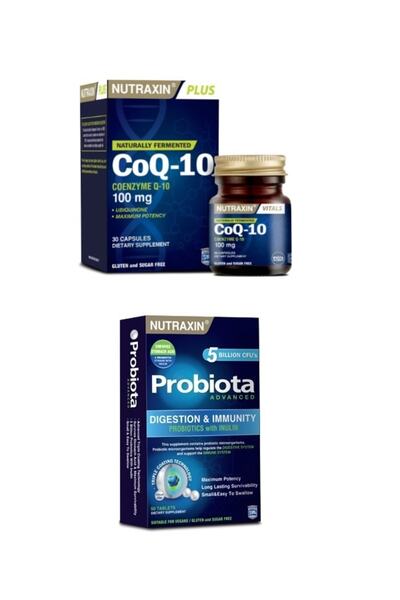 Nutraxin Co Q-10 (100 Mg) 30 Kapsül + Probiota 60 Tablet