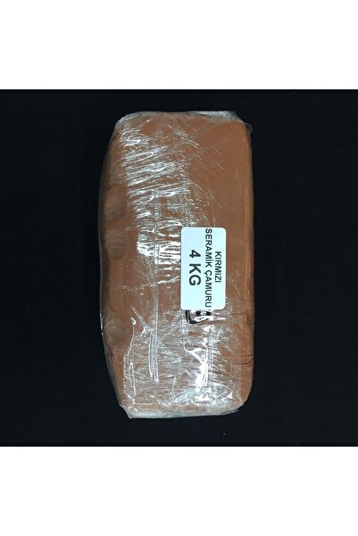 CRAFT HOBİ Red Ceramic Mud 4kg (red Clay, Sculpture, Turning Mud)