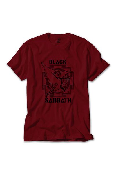 Z zepplin Black Sabbath 13 Angel Red T-shirt