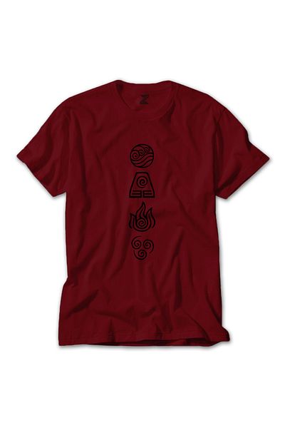 Z zepplin Κόκκινο T-shirt Avatar Four Elements
