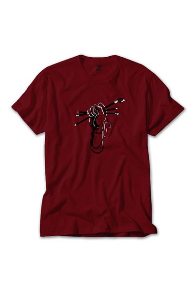 Z zepplin Κόκκινο T-Shirt σχεδιαστή γραφικών