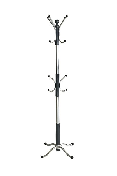 TOLUNAY Portmanto Ayaklı Askılık - Venedik Model Antrasit Gri