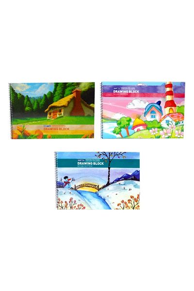 Gıpta 15 Sheets Spiral Picture Notebook 17 X 24 Cm 3 Pieces