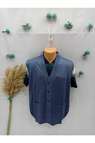 Sel Tekstil Men's Anti-Pilling Half Fisherman Knitwear Vest