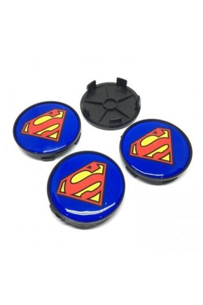 OEM Süpermen Damla Geçme Jant Göbeği Siyah 4 Lü 65/68mm