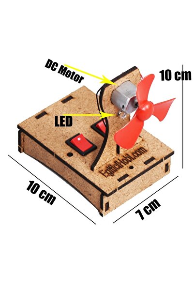Eğitici Hobi Okul Projesi-2 Vantilatör Ile Lamba Yapımı, Paralel Bağlı Devre - Demmonte Ürün