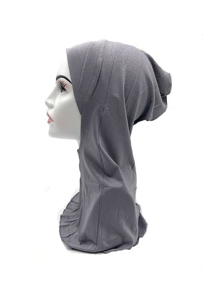 nazipek Husă Hijab din bumbac pieptănat anti-alunecare cu guler