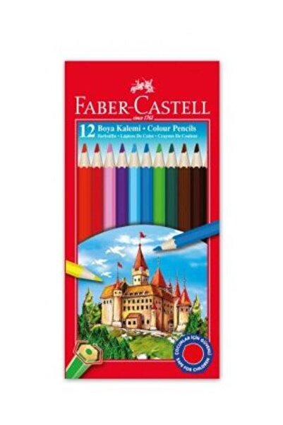 Faber Castell Kuru Boya 12 Renk Tam Boy