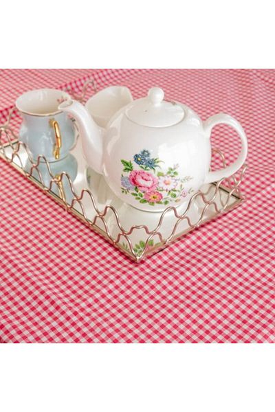 FLAGTURK Gingham Tablecloth 160x160cm