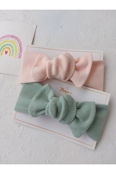 pempem bandana باندانا ريبانا من قطعتين للفتيات الصغيرات