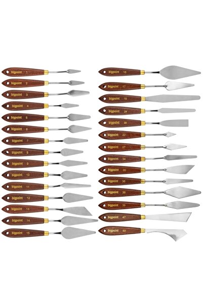 Bigpoint Metal Spatula 29'lu Set (painting Knife)
