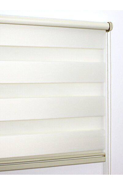 buperde Ekru (açık Krem) Mikro Pilise Micro Pliseli Zebra Stor Perde