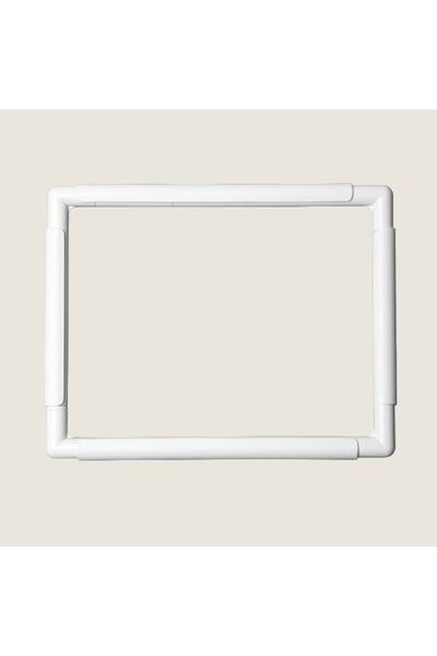 CALIN طوق تطريز 28 سم × 35.5 سم مشبك أبيض