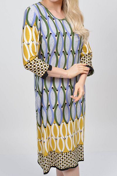 TUSSE Sandy Three-Quarter Sleeve Stone Embroidered Elegant Plus Size Dress