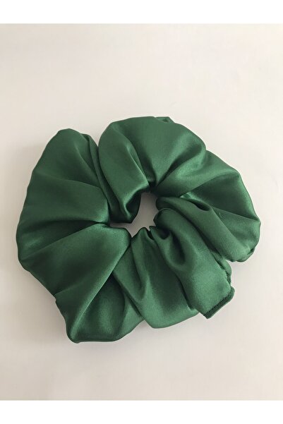PratikDikisco Scrunchie din satin verde pentru femei