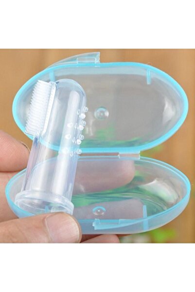 Zigver Bebek Diş Kaşıyıcı Bebek Parmak Seti Diş Fırçası Oral Temizleme Yumuşa...