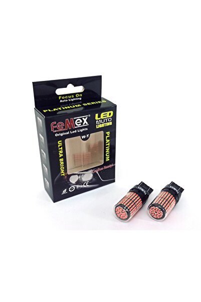 FEMEX Platinum T20 7440 / 7443 Led Aydınlatma Ampul Tek Duy / Çift Duy Parlak Kırmızı