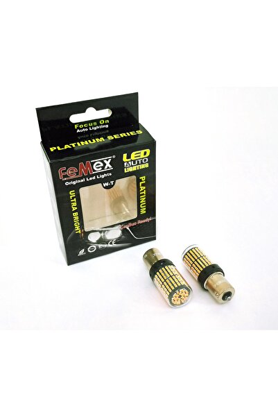 FEMEX Platinum P21w 1156 Led Aydınlatma Ampul 93 Duy Tek Duy Parlak Turuncu