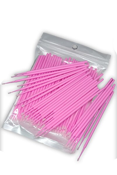 ARMONİKONYA 100 Adet Ipek Kirpik Microblading Kalıcı Makyaj Için Microbrush Fırçası 100 Adet