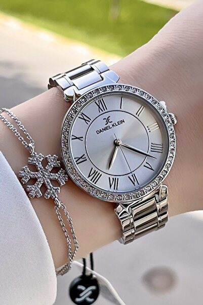 Daniel Klein Modern Thin Case Women's Wristwatch and Bracelet