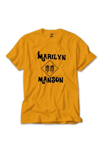 Z zepplin Κίτρινο μπλουζάκι με σχέδιο Marilyn Manson
