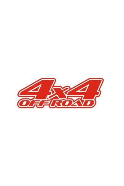 Bak Karıştır 18x6 Cm Red 4x4 Off-road Sticker