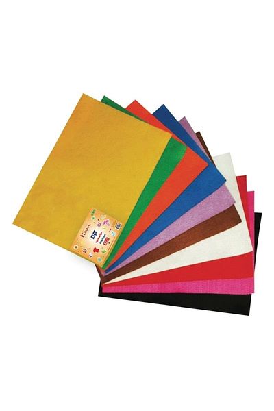 Ticon Felt (50*70 Cm) (180 Grams) 10 Pieces Red