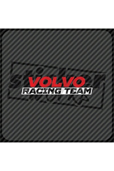 Sticker Works ملصق فريق فولفو للسباقات على الزجاج الأمامي