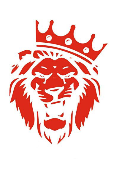 Bak Karıştır Red Lion Sticker - 15x18 CM
