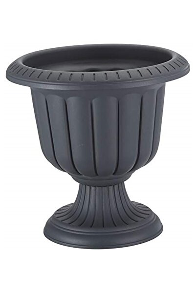SERİNOVA N001 Nergis Saksı 34,3cm, 9.8 Litre Dış Mekan Saksı Antrasit