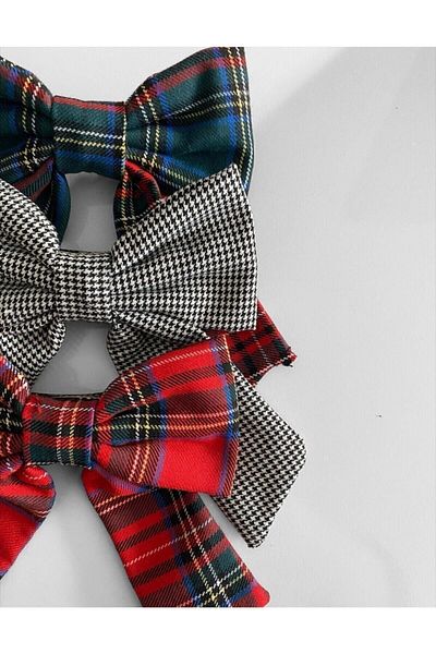 Mathilda Aksesuar Plaid Hairpin Set