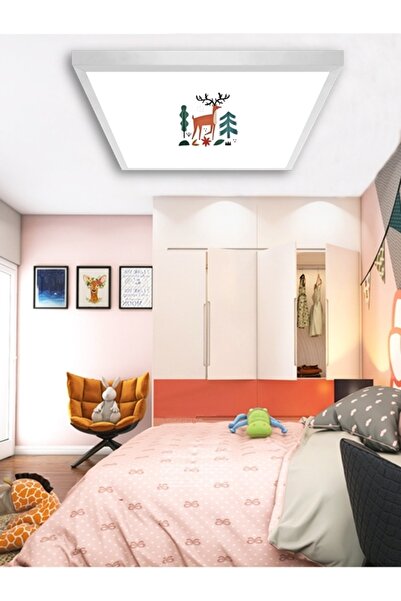 Gökyüzü Panel Genç Odası Avize-60cmx60cm-54watt-led-6500 K-(beyaz)-trendyol A...