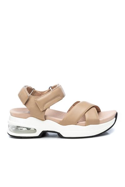 XTI Sandalette - Beige - Flacher Absatz