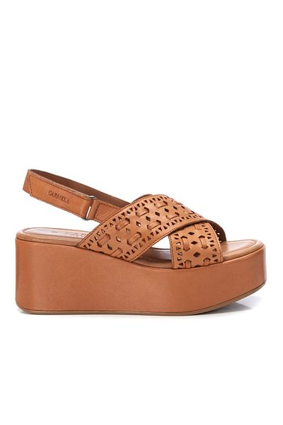 CARMELA Sandalette - Braun - Keilabsatz