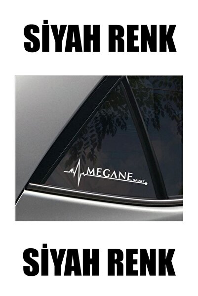 Bak Karıştır Megane Sport Nabız Sticker 2 Adet 20x7 Cm Siyah Renk