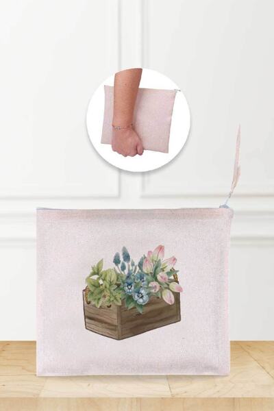 Gizeo Concept Дерев'яна сумка для косметики з візерунком у вигляді дерев'яног...