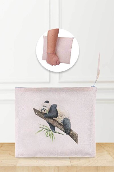 Gizeo Concept Ленена чантичка за грим Sleepy Panda