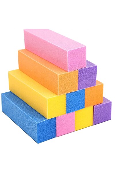 alaraycosmetics 10 قطع مربعة، 4 جوانب للأظافر الطبيعية والأظافر الأكريليك، مجموعة مانيكير احترافية