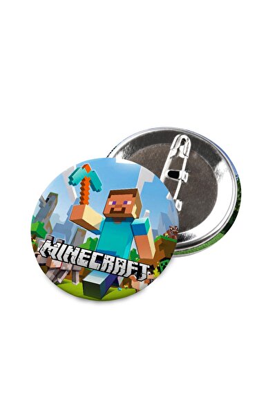 Masal Şekerleme Küçük Boy Minecraft Yaka Ve Çanta Rozet