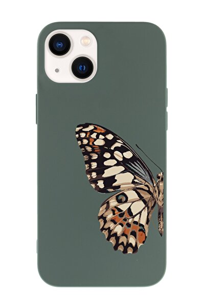 shoptocase Iphone 13 Uyumlu Kelebek Tasarımlı Lasman Telefon Kılıfı
