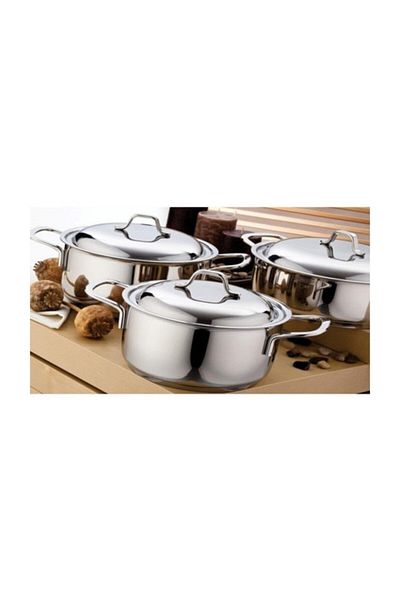 gülsan Micro Inox Cookware Set 3 Pieces