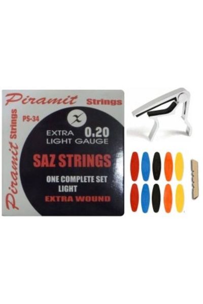 PİRAMİT Şenses Music Professional Long Handle 0.20 Binding Wire + Metal Clamp + 10 Pieces Thread + Threshold