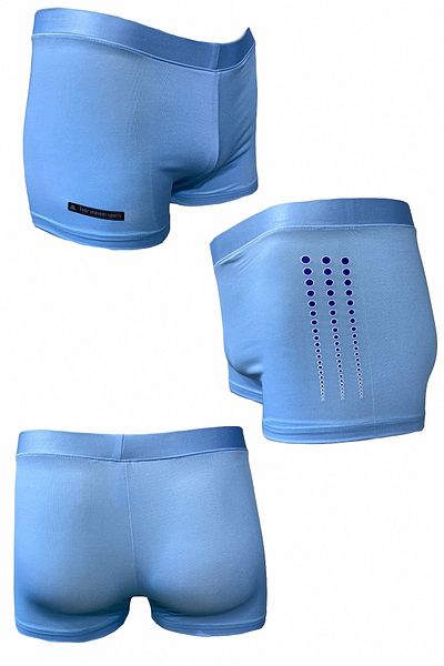 Fs Boy's Light Blue Saks Drop Printed Beach Sea Swimsuit