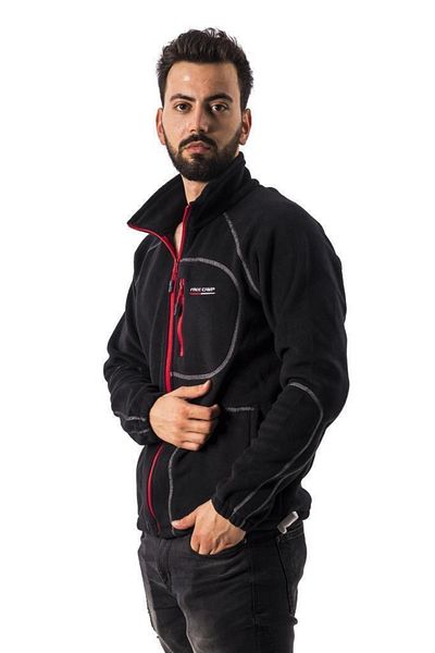 Freecamp Man Full Zipper Fleece Fleece-black-red
